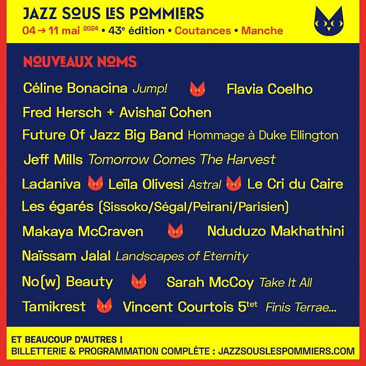 Programmation complète dévoilé pour le Festival Jazz sous les Pommiers 2024 ! 