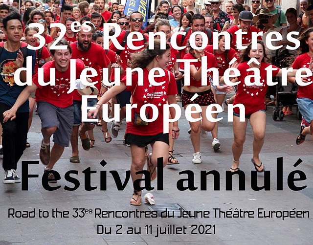 Annulé : 32èmes Rencontres du Jeune Théâtre Européen